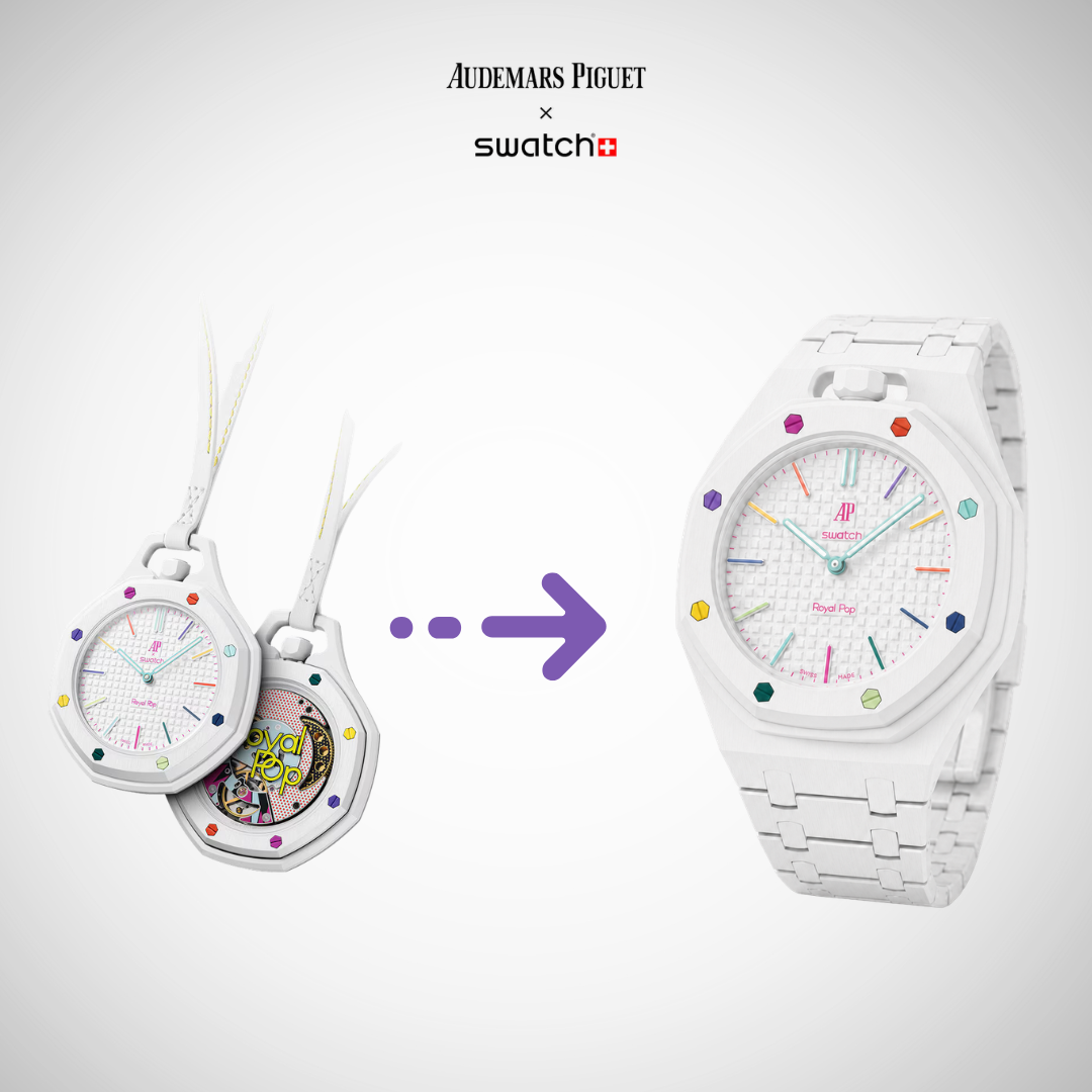 Bracelet acier blanc Royal-Pop Swatch