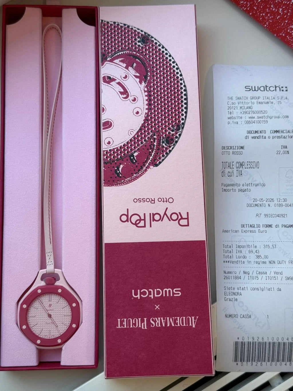 Montre Royal Pop Swatch X AP